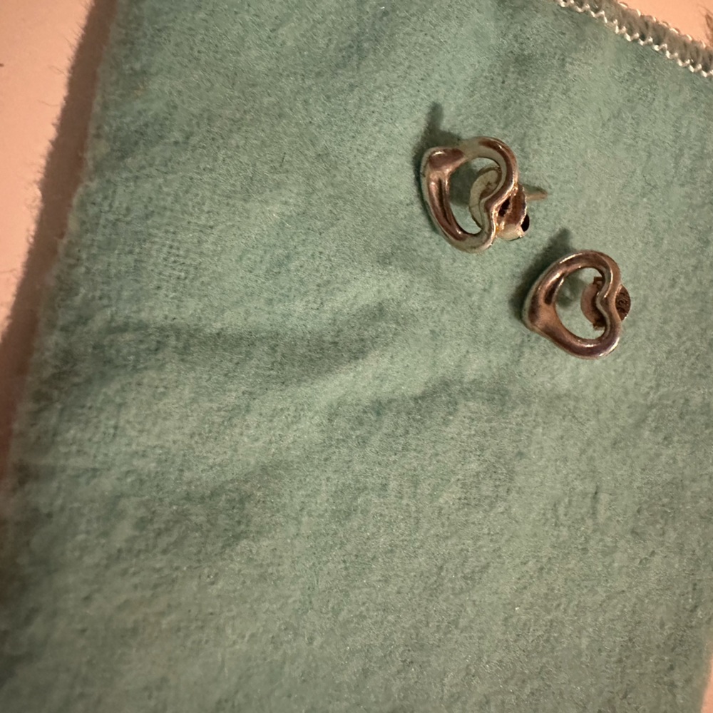Open Heart Stud Earrings by Elsa Peretti